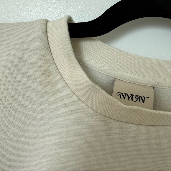 New York Or Nowhere (NYON) Classic Crewneck in Cream in Size S - Picture 4 of 5